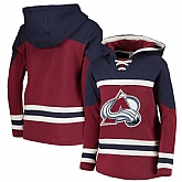 Colorado Avalanche Red Men's Customized All Stitched Hooded Sweatshirt